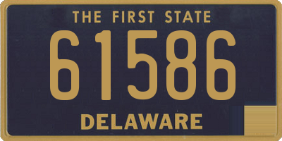 DE license plate 61586