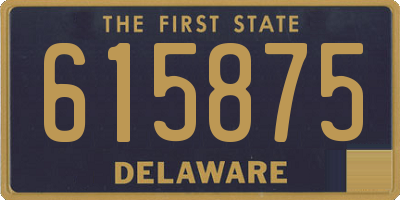 DE license plate 615875
