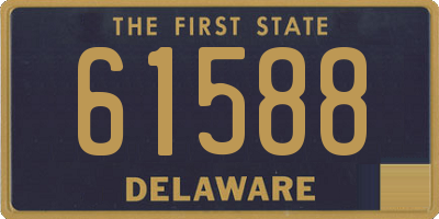 DE license plate 61588