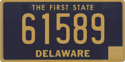 DE license plate 61589