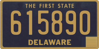 DE license plate 615890