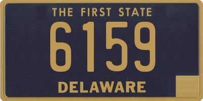 DE license plate 6159