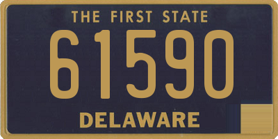 DE license plate 61590