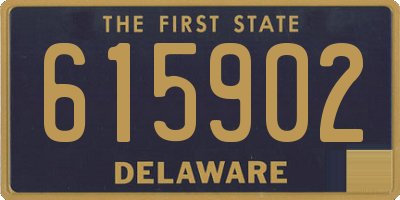 DE license plate 615902