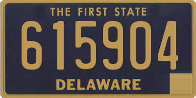 DE license plate 615904