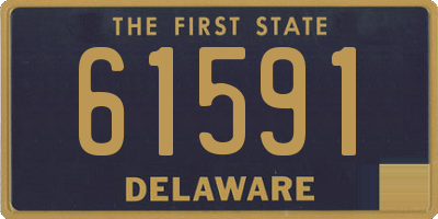 DE license plate 61591