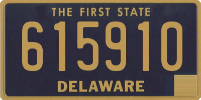 DE license plate 615910