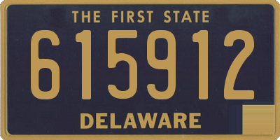 DE license plate 615912