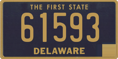 DE license plate 61593
