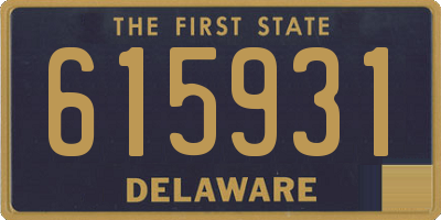 DE license plate 615931