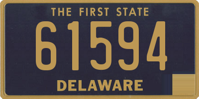 DE license plate 61594