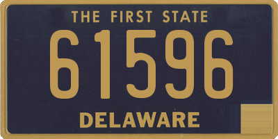 DE license plate 61596