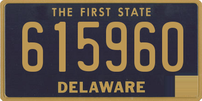 DE license plate 615960