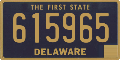 DE license plate 615965