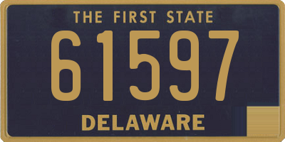 DE license plate 61597