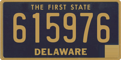 DE license plate 615976
