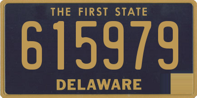 DE license plate 615979