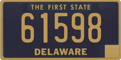 DE license plate 61598