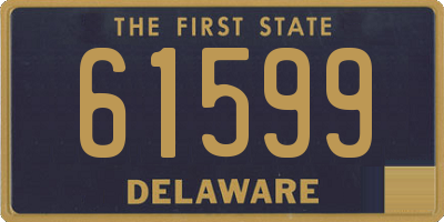 DE license plate 61599