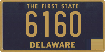DE license plate 6160