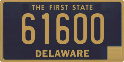 DE license plate 61600