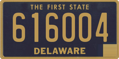 DE license plate 616004
