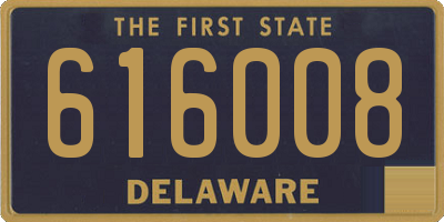 DE license plate 616008
