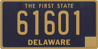 DE license plate 61601