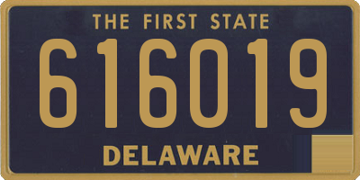 DE license plate 616019