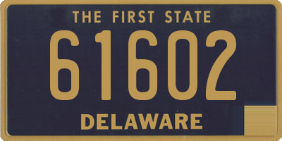 DE license plate 61602