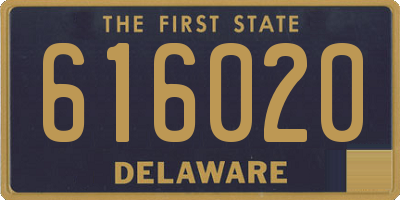 DE license plate 616020
