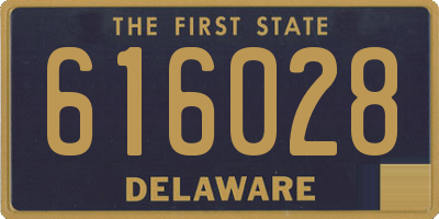 DE license plate 616028