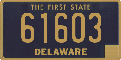 DE license plate 61603