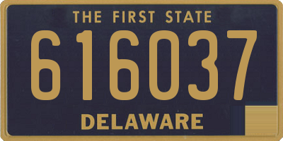 DE license plate 616037