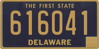 DE license plate 616041