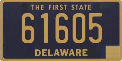 DE license plate 61605