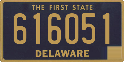 DE license plate 616051