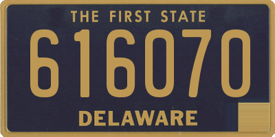 DE license plate 616070