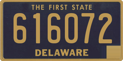 DE license plate 616072
