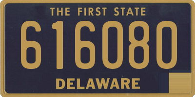 DE license plate 616080