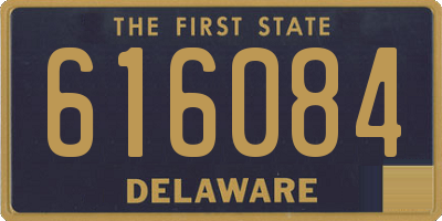 DE license plate 616084