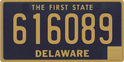 DE license plate 616089