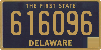 DE license plate 616096