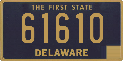 DE license plate 61610