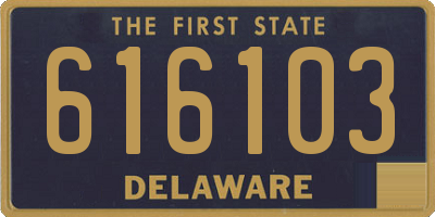 DE license plate 616103