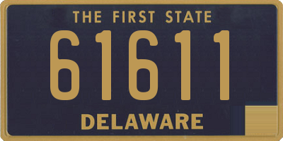 DE license plate 61611