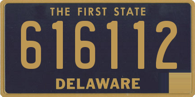 DE license plate 616112