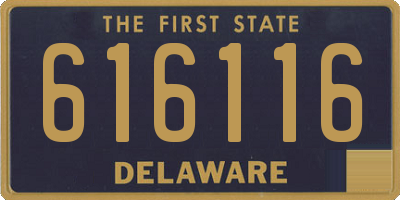 DE license plate 616116