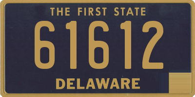 DE license plate 61612