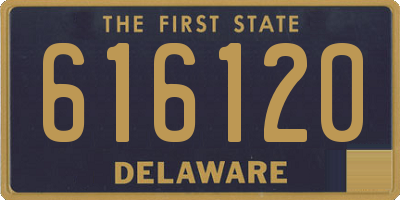 DE license plate 616120